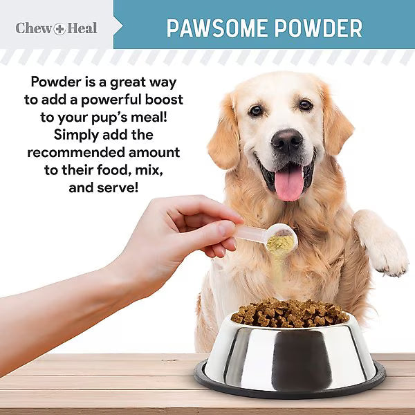 Chew + Heal Daily 12-in-1 Multivitamin, Multifunctional Wellness Powder Supplement for Dogs
