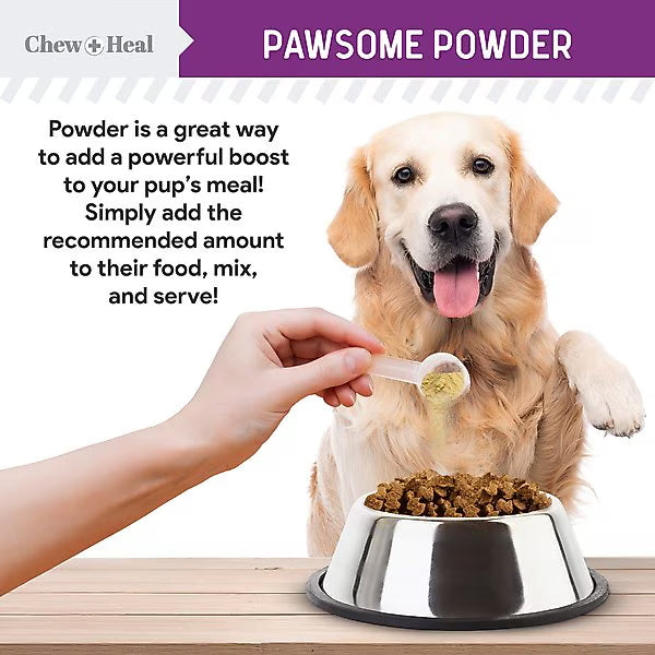 Chew + Heal Stop The Scoot Anal Glands Powder Supplement for Dogs
