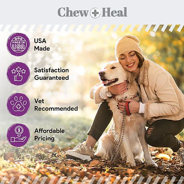 Chew + Heal Stop The Scoot Anal Glands Powder Supplement for Dogs