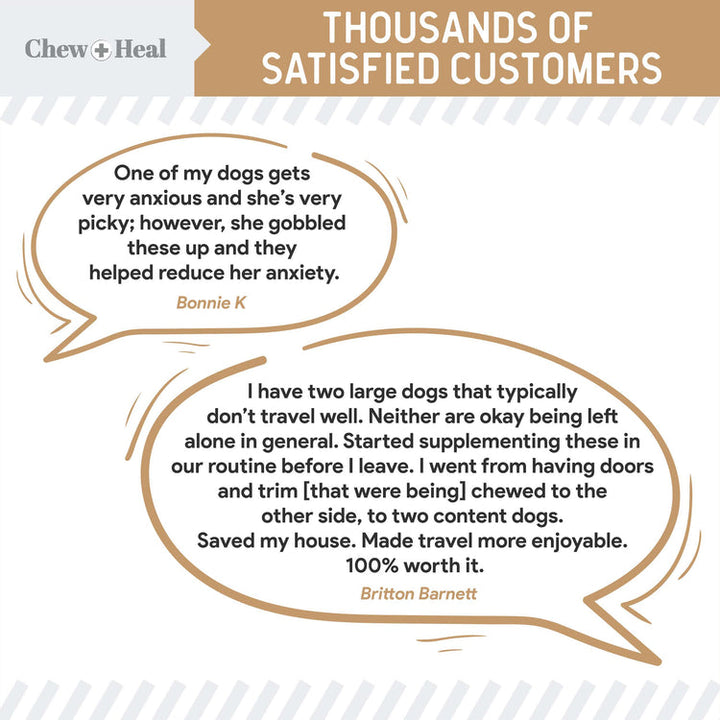 Anxiety + Stress Peanut Butter Flavored Soft Chew Calming Dog Supplement