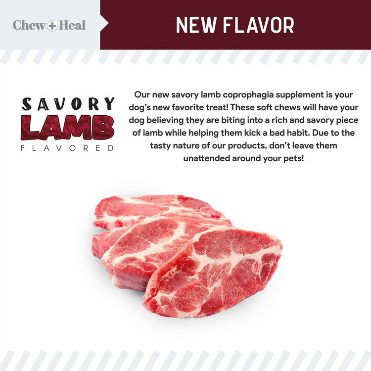 Roasted Lamb Stop The Poo Soft Chew Coprophagia & Digestive Supplement for Dogs