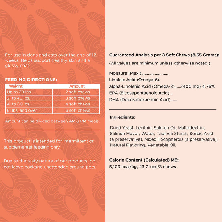 Salmon Omega Skin & Coat Supplement for Dogs