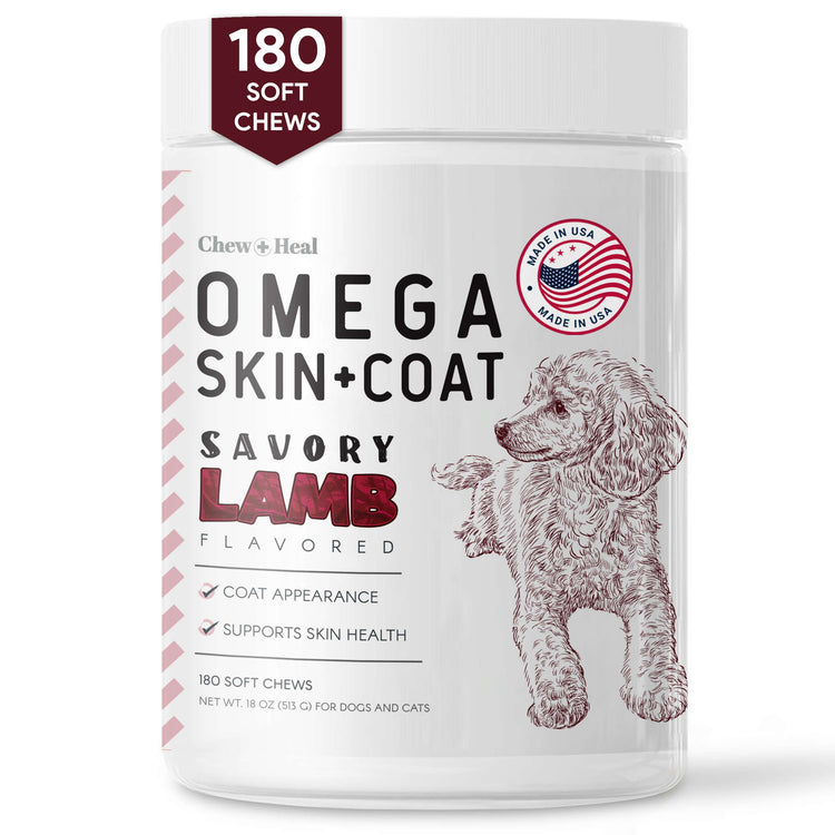 Savory Lamb Omega Skin & Coat Supplement for Dogs