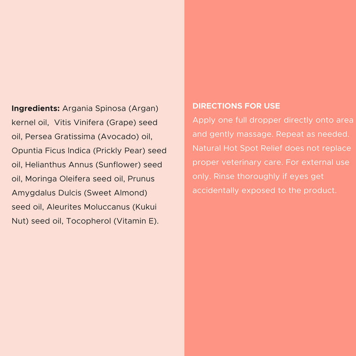 Chew + Heal Natural Hot Spot Relief Topical Liquid for Dogs, 2-fl oz bottle