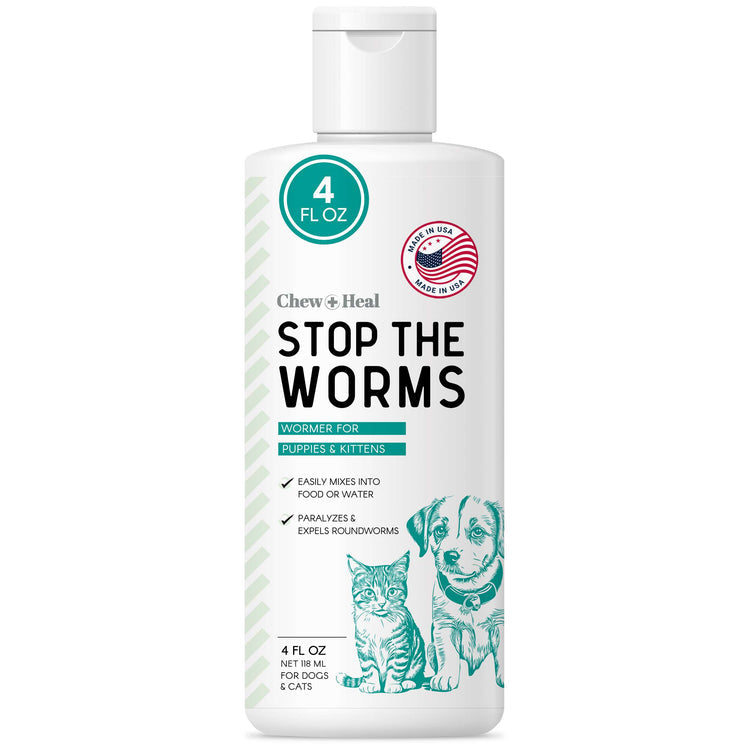 Stop The Worms Wormer for Puppies & Kittens 12oz