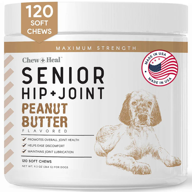 Hip & Joint Mobility Peanut Butter Flavored Soft Chew Senior Dog Supplement Regular price