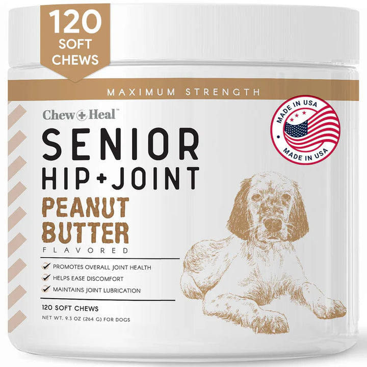 Hip & Joint Mobility Peanut Butter Flavored Soft Chew Senior Dog Supplement Regular price