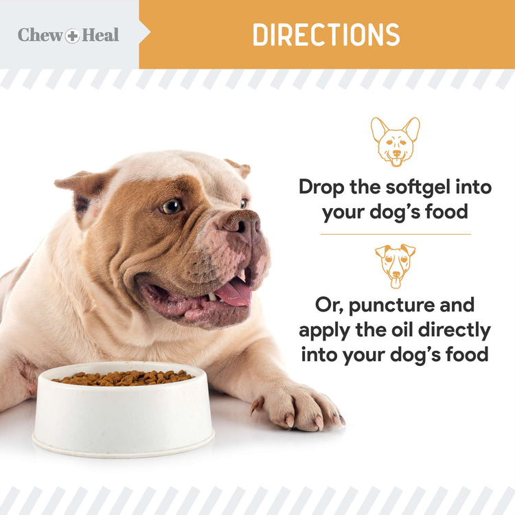 Wild-Caught Omega Skin + Coat Softgels Made with Wild-Caught Fish Oil Supplement for Dogs & Cats