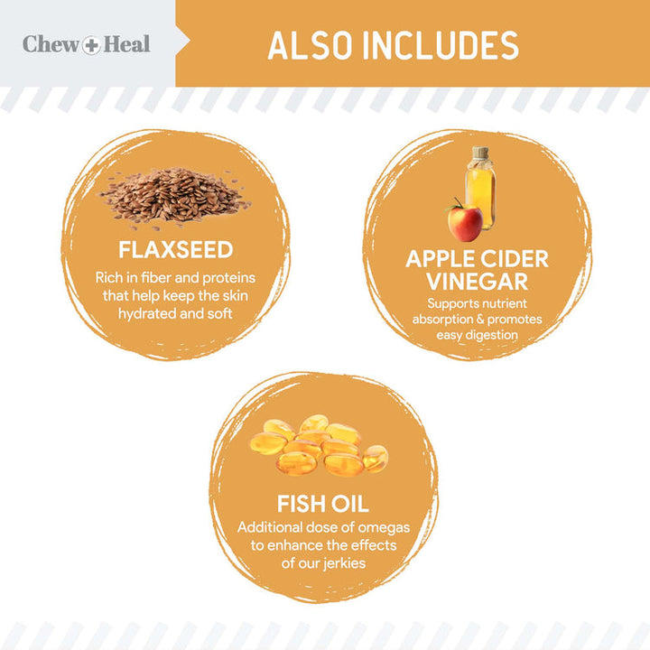 Wild Alaskan Omega Skin + Coat Salmon Soft Jerky Dog Treats