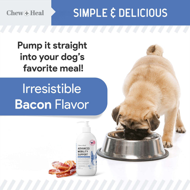High-Potency Advanced Mobility Support Liquid Supplement for Senior Dogs