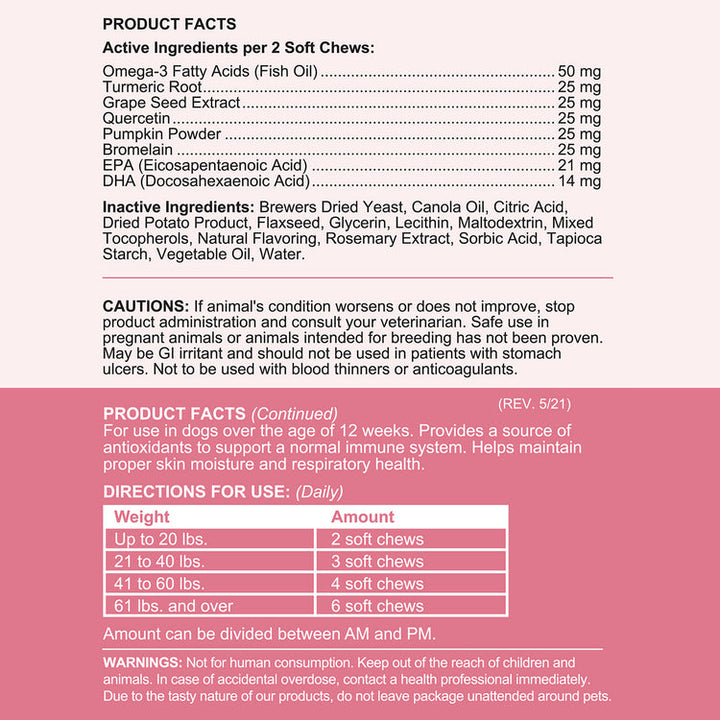 Allergy Aid Soft Chew Allergy Supplement for Dogs