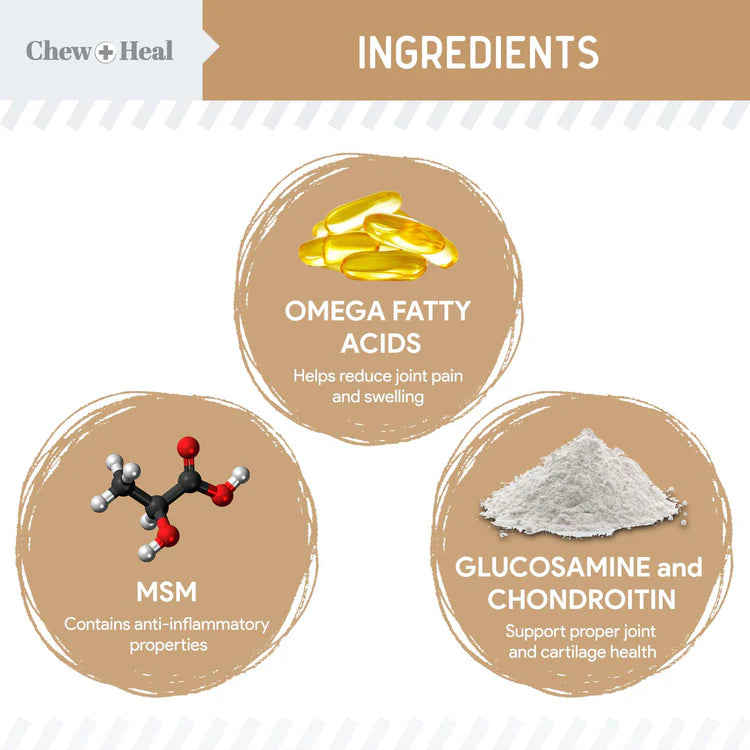 Hip & Joint Mobility Peanut Butter Flavored Soft Chew Senior Dog Supplement Regular price