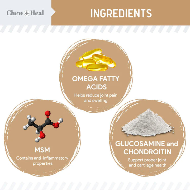 Hip & Joint Mobility Peanut Butter Flavored Soft Chew Senior Dog Supplement Regular price