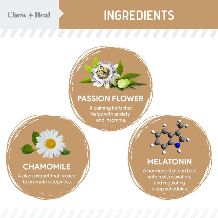 Anxiety + Stress Peanut Butter Flavored Soft Chew Calming Dog Supplement