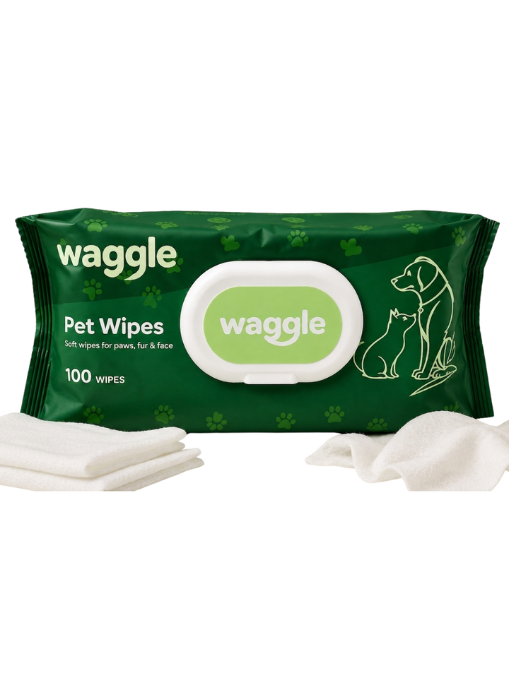 Waggle pet wipes - 100 wipes (Buy 1 Get 1)