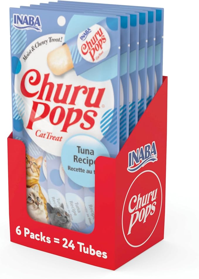 INABA Churu Pops Cat Treats, Moist & Chewy Creamy Treats