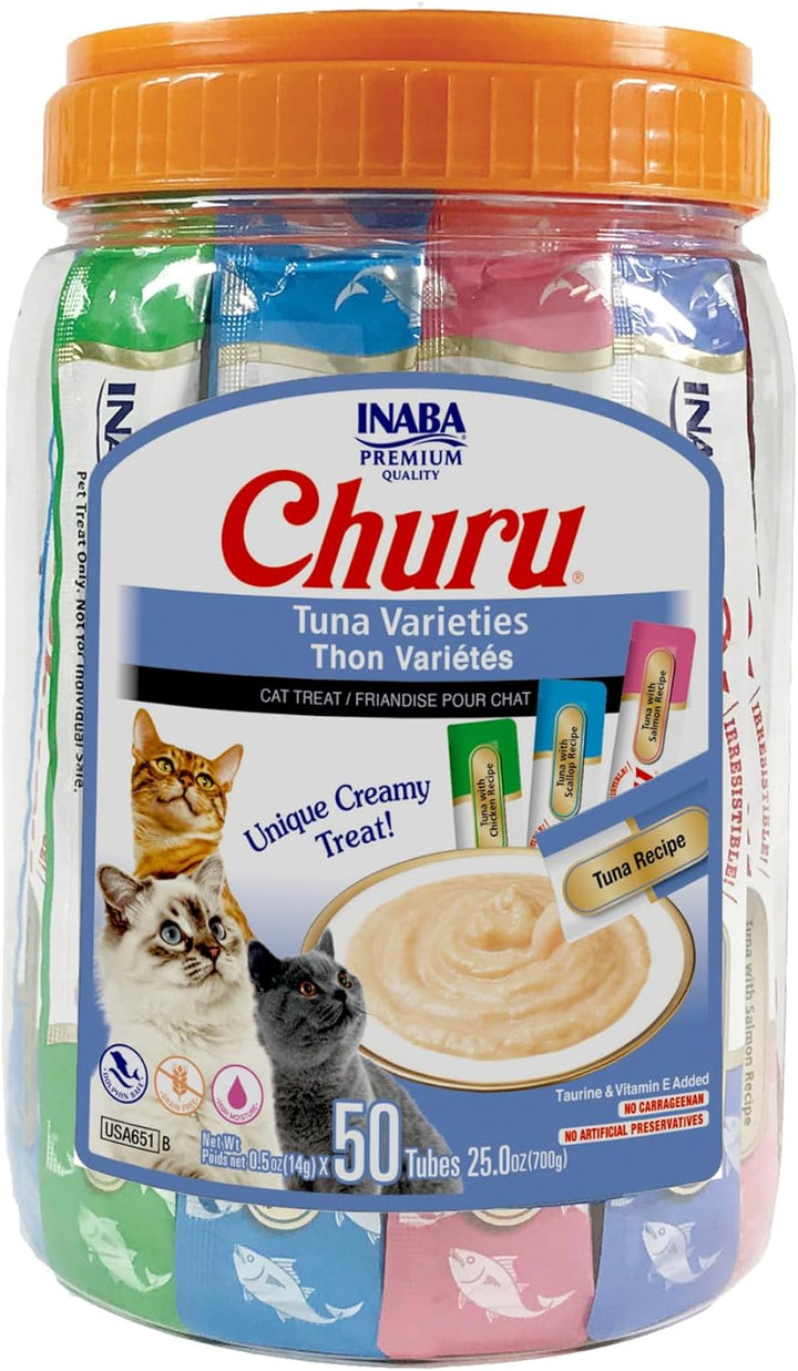 Inaba Churu Cat Tuna Varieties, 14g x 50 Tubes