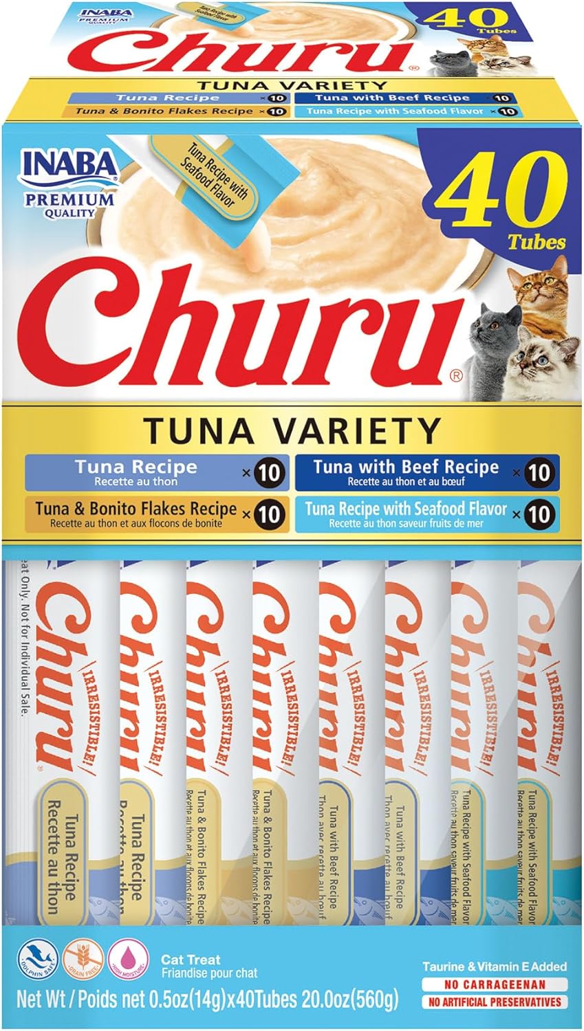 Inaba Churu Tuna Variety Box Cat Treats 40X14G