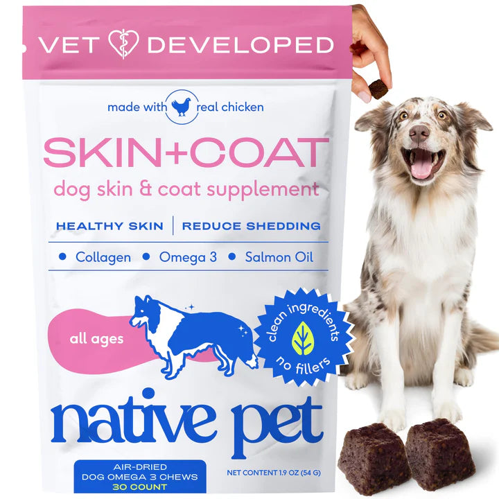 Native Pet Omega Skin and Coat Chews for Dogs