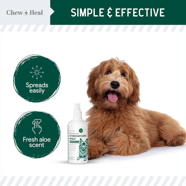 Advanced Hydrocortisone Medicated Wound Care Spray for Dogs