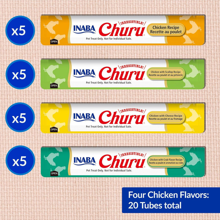 Inaba Churu Chicken Variety Pack Cat Treats - 20X14g
