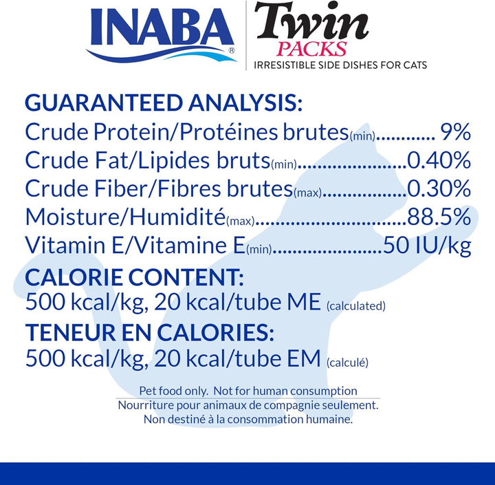 INABA Twin Packs Cat Treats, Tuna & Chicken in Broth