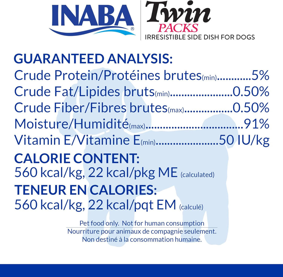Inaba Twin Packs Chicken With Vegetables & Chesse Recipe In Chicken Broth (For Dogs)