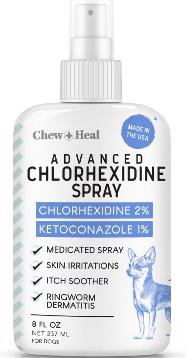 Advanced Chlorhexidine Medicated Wound Care Spray for Dogs