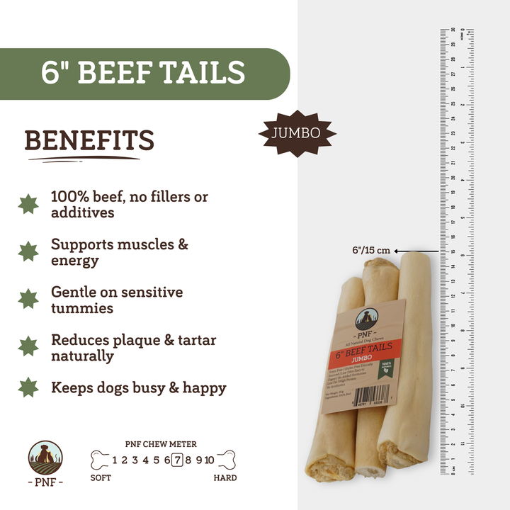 6" Beef Tails Jumbo