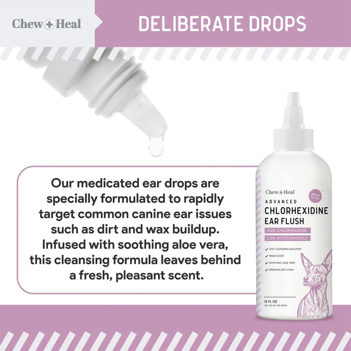Advanced Antiseptic Otic Chlorhexidine Ear Flush for Dogs