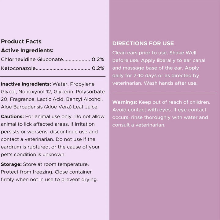 Advanced Antiseptic Otic Chlorhexidine Ear Flush for Dogs