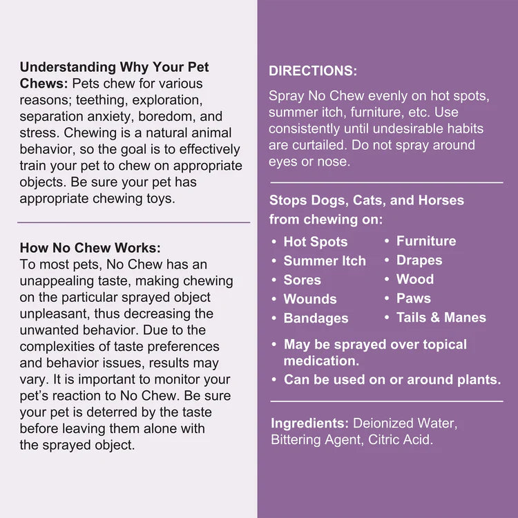 No Chew Dogs Spray
