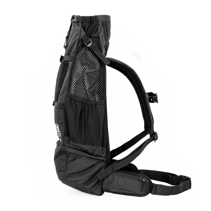 Knavigate - Advanced Dog Carrier with Internal Frame & Hip Belt, Black