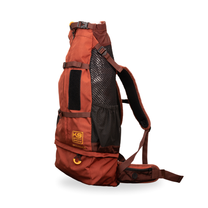 Knavigate- Advanced Dog Carrier with Internal Frame & Hip Belt  -  Red