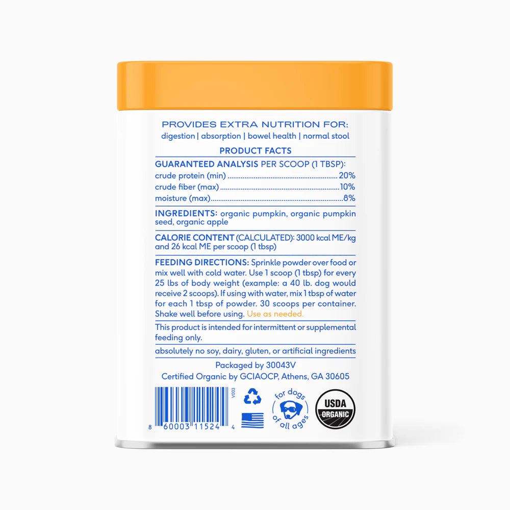 Pumpkin - Supports digestive regulatory and firm stool