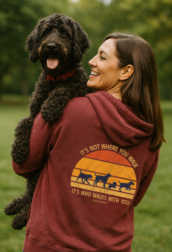 Zip Hoodie: Never Walk Alone (Maroon)