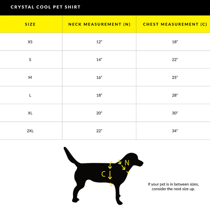 Crystal Cool Pet Cooling Shirt - Blue