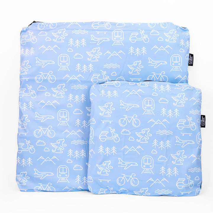Sleeper - Inflatable Dog Bed with Washable Cover- Blue