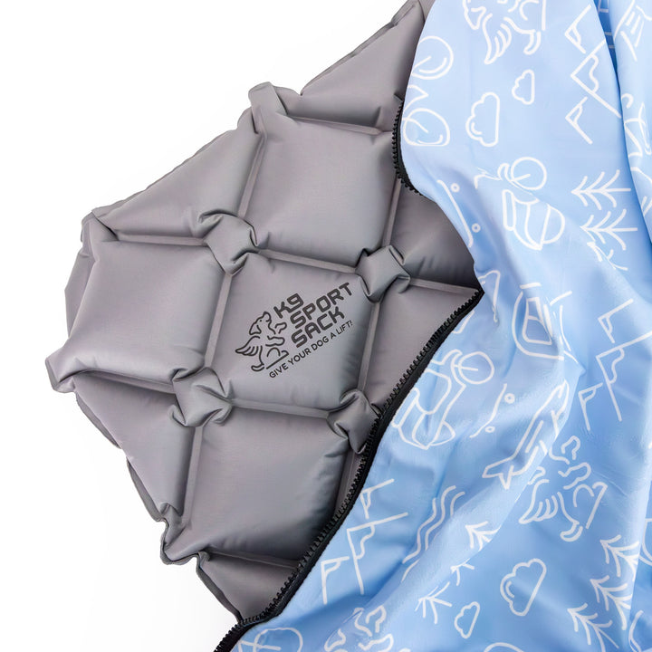 Sleeper - Inflatable Dog Bed with Washable Cover- Blue