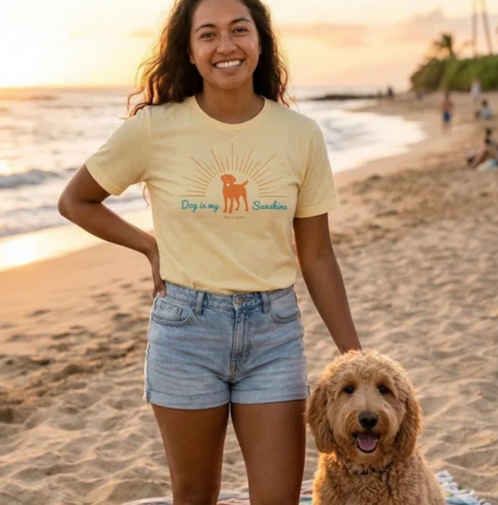 T-shirt: Dog is My Sunshine (Soft Yellow)