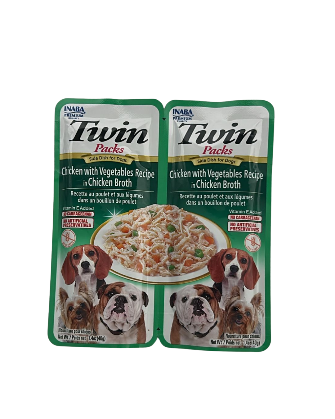 Inaba Twin Packs Chicken With Vegetables Recipe In Chicken Broth (For Dogs)