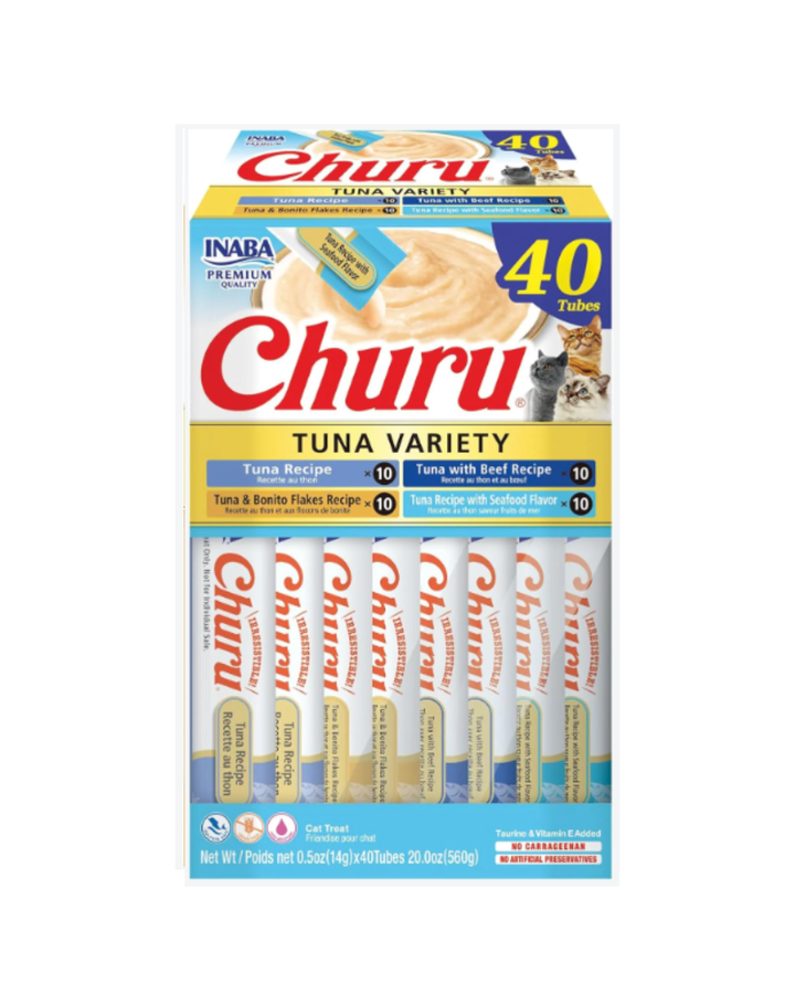 Inaba Churu Tuna Variety Box Cat Treats 40X14G