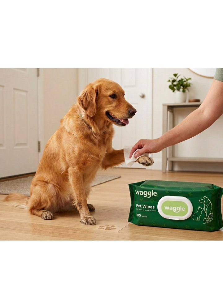 Waggle pet wipes - 100 wipes (Buy 1 Get 1)