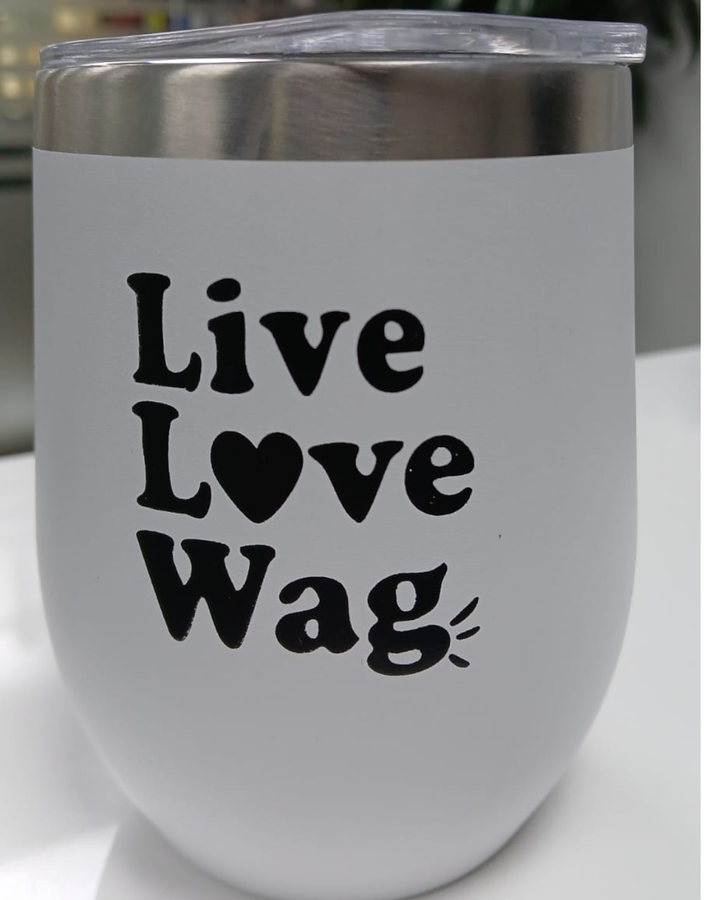 Stainless Steel Tumbler (Live love wag )